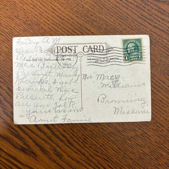 Antique Postcards Flowers Floral Lot of 4 Early 1900s Gilt Embossed Rose - Picture 3 of 16